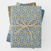 Wrapping Paper Flat Sheet Set 3 Geschenkpapier Set (Beispiel)