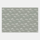 Wrapping Paper Flat Sheet Set of 3 Geschenkpapier Set (Vorderseite 3)