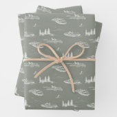 Wrapping Paper Flat Sheet Set of 3 Geschenkpapier Set (Beispiel)
