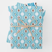 Wrapping Paper Flat Sheet Set of 3 Geschenkpapier Set (Beispiel)