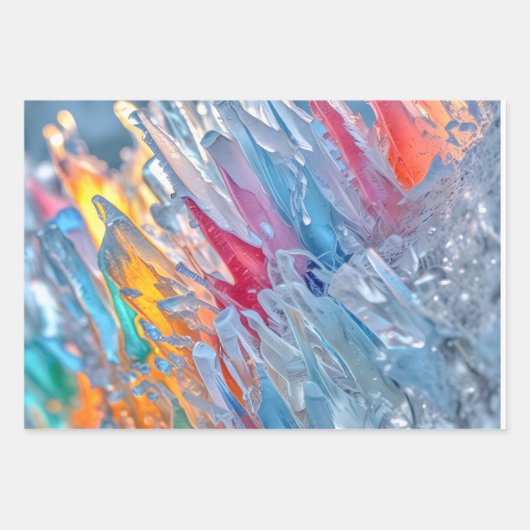 Wrapping Paper Flat Sheet Set of 3 Geschenkpapier Set (Vorderseite 2)