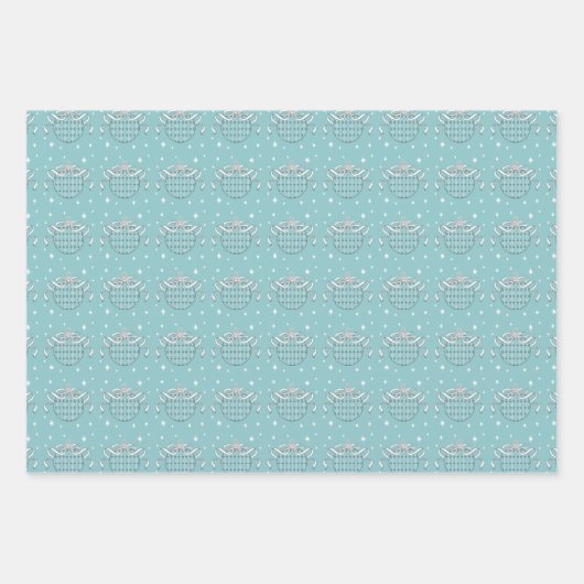 Wrapping Paper Flat Sheet Set of 3 Geschenkpapier Set (Vorderseite 3)