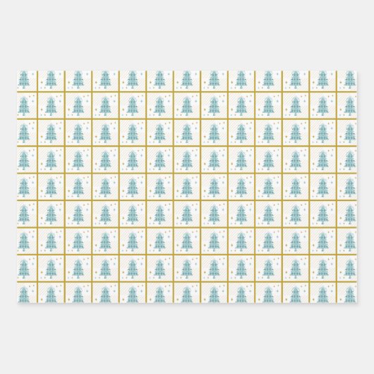 Wrapping Paper Flat Sheet Set of 3 Geschenkpapier Set (Vorderseite 2)