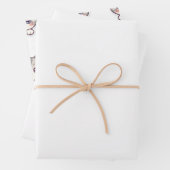 Wrapping Paper Flat Sheet Set of 3 Geschenkpapier Set (Beispiel)