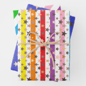 Wrapping Paper Flat Sheet Set of 3 Geschenkpapier Set (Beispiel)