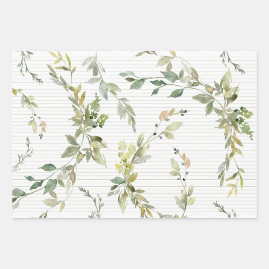 Wrapping Paper Flat Sheet Set of 3 Geschenkpapier Set (Vorderseite 3)