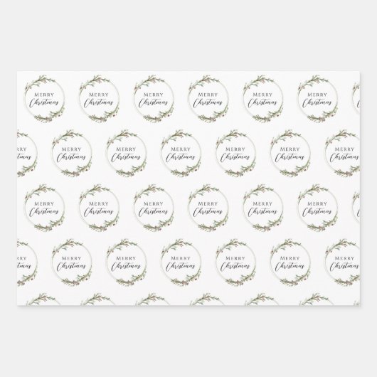 Wrapping Paper Flat Sheet Set of 3 Geschenkpapier Set (Vorderseite)