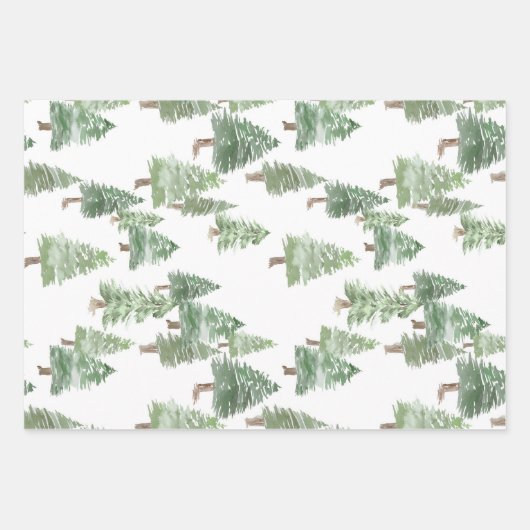 Wrapping Paper Flat Sheet Set of 3 Geschenkpapier Set (Vorderseite)