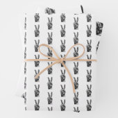 Wrapping Paper Flat Sheet Set of 3 Geschenkpapier Set (Beispiel)