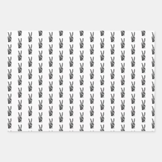 Wrapping Paper Flat Sheet Set of 3 Geschenkpapier Set (Vorderseite)