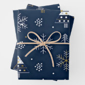 Wrapping Paper Flat Sheet Set of 3 Geschenkpapier Set (Beispiel)