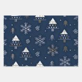 Wrapping Paper Flat Sheet Set of 3 Geschenkpapier Set (Vorderseite)