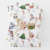 Wrapping Paper Flat Sheet Set of 3 Geschenkpapier Set (Beispiel)