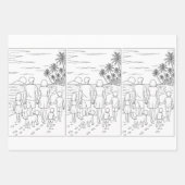 Wrapping Paper Flat Sheet Set of 3 Geschenkpapier Set (Vorderseite 3)