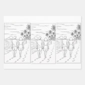 Wrapping Paper Flat Sheet Set of 3 Geschenkpapier Set (Vorderseite 2)