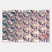 Wrapping Paper Flat Sheet Set of 3 Geschenkpapier Set (Vorderseite 3)