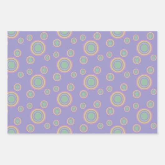 Wrapping Paper Flat Sheet Set of 3 Geschenkpapier Set (Vorderseite)