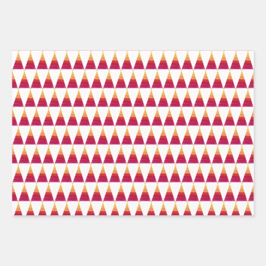 Wrapping Paper Flat Sheet Set of 3 Geschenkpapier Set (Vorderseite 3)