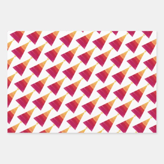 Wrapping Paper Flat Sheet Set of 3 Geschenkpapier Set (Vorderseite)