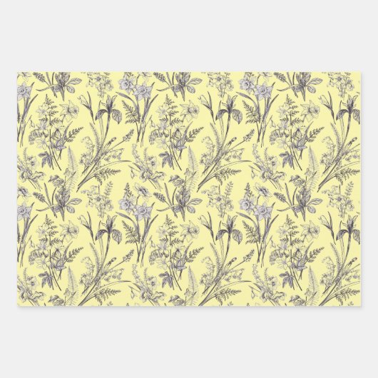 Wrapping Paper Flat Sheet Set of 3 Geschenkpapier Set (Vorderseite 3)