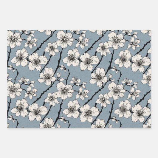 Wrapping Paper Flat Sheet Set of 3 Geschenkpapier Set (Vorderseite)