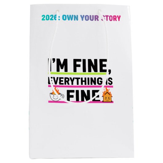 Wrapping Paper Flat Sheet Set of 3 Mittlere Geschenktüte (Vorderseite)