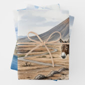 Wrapping Paper Flat Sheet Set of 3 :Morabeza Geschenkpapier Set (Beispiel)