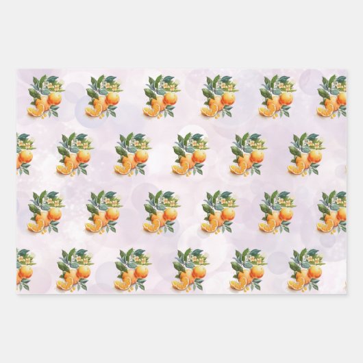 Wrapping Paper Flat Sheet Set von 3. Geschenkpacku Geschenkpapier Set (Vorderseite 3)