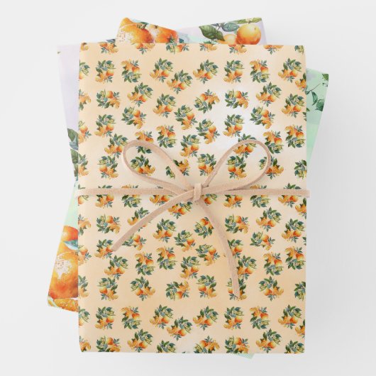 Wrapping Paper Flat Sheet Set von 3. Geschenkpacku Geschenkpapier Set (Beispiel)