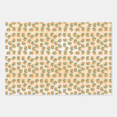 Wrapping Paper Flat Sheet Set von 3. Geschenkpacku Geschenkpapier Set (Vorderseite)