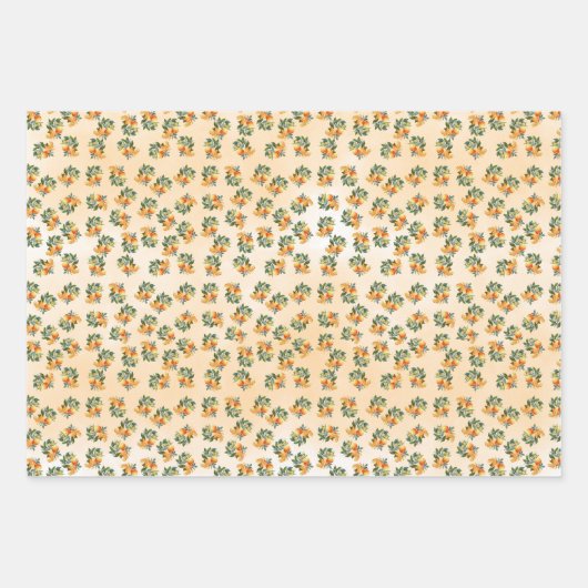 Wrapping Paper Flat Sheet Set von 3. Geschenkpacku Geschenkpapier Set (Vorderseite)