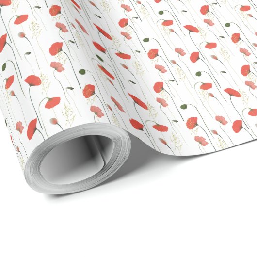 Wrapping Paper - Floral Pattern Geschenkpapier (Rolleneckpunkt)