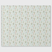 Wrapping Paper - Floral Pattern Geschenkpapier (Flach)