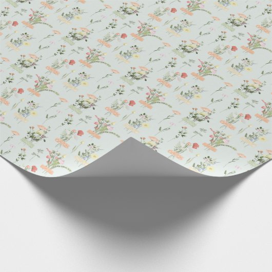 Wrapping Paper - Floral Pattern Geschenkpapier (Ecke)