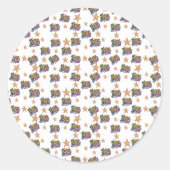 Wrapping Paper for Children Runder Aufkleber (Vorderseite)