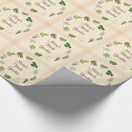 Wrapping Paper for Herb Garden Geschenkpapier (Ecke)