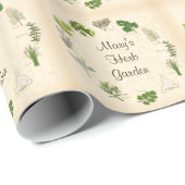 Wrapping Paper for Herb Garden Geschenkpapier (Rolleneckpunkt)