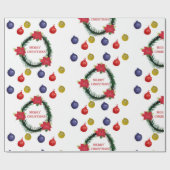 Wrapping Paper Frohe Weihnachten Geschenkpapier (Flach)