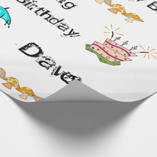 Wrapping Paper Frosch Mushroom Geschenkpapier (Ecke)
