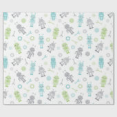Wrapping Paper für Baby Roboter Geschenkpapier (Flach)