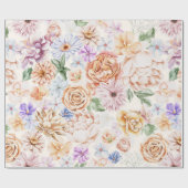 Wrapping Paper für botanische Blume im Frühjahr Geschenkpapier (Flach)