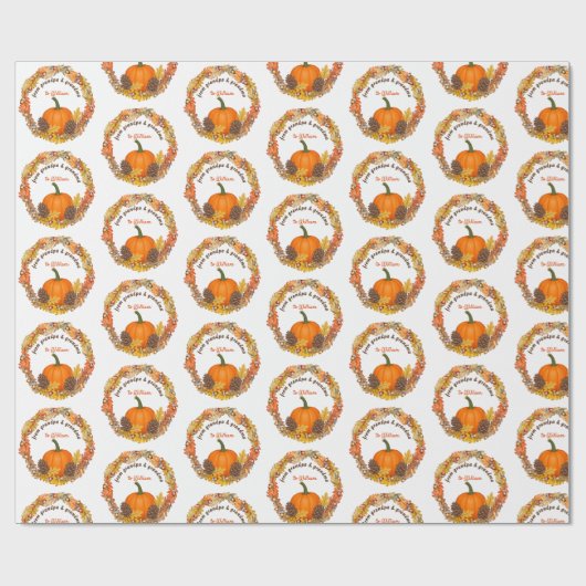 Wrapping Paper für den Herbst-Erntevorgang für Ern Geschenkpapier (Flach)