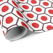 Wrapping Paper für die japanische Flagge Geschenkpapier (Rolleneckpunkt)