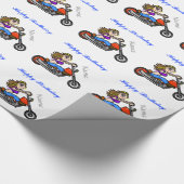 Wrapping Paper für Frauen mit Motorrädern Geschenkpapier (Ecke)