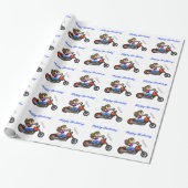 Wrapping Paper für Frauen mit Motorrädern Geschenkpapier (Ungerollt)