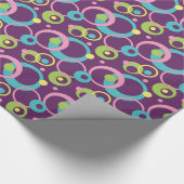 Wrapping Paper für Funky Lila Circles Geschenkpapier (Ecke)