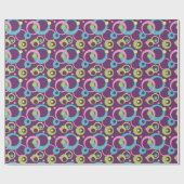 Wrapping Paper für Funky Lila Circles Geschenkpapier (Flach)