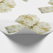 Wrapping Paper für Gold und Weiß Bows Geschenkpapier (Ecke)
