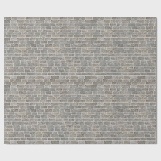 Wrapping Paper für graue Ziegel Geschenkpapier (Flach)