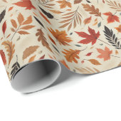 Wrapping Paper für Herbstleaves: 30 Zoll x 6,50 m Geschenkpapier (Rolleneckpunkt)